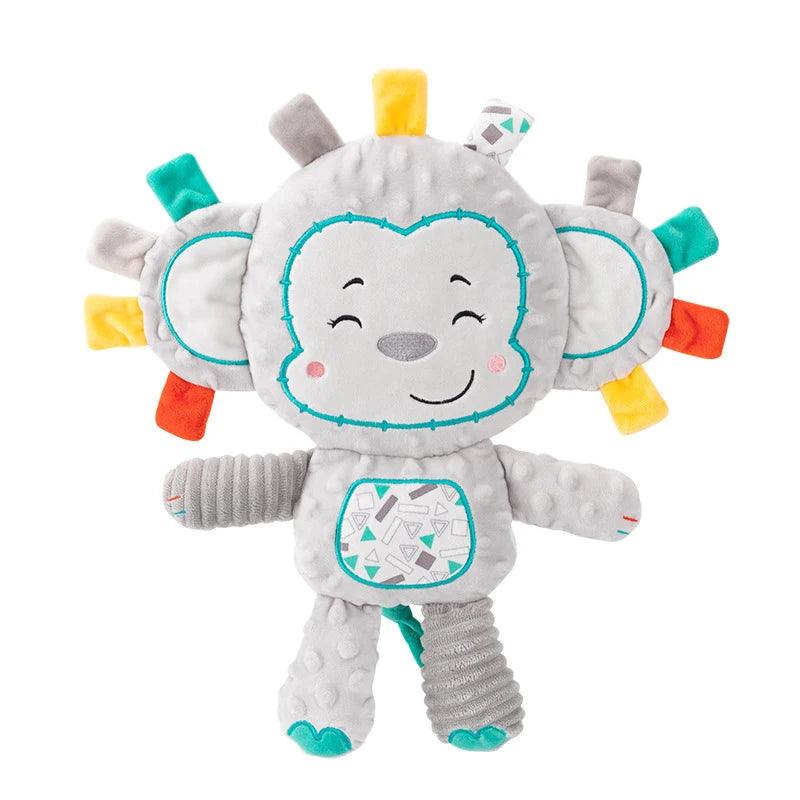 Chocalho Sensorial de Pelúcia para Bebê Greenlucky