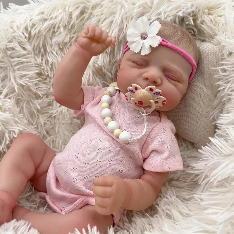 Boneca Bebê Reborn Recém Nascida - Corpo Inteiro em Silicone Macio e Realista