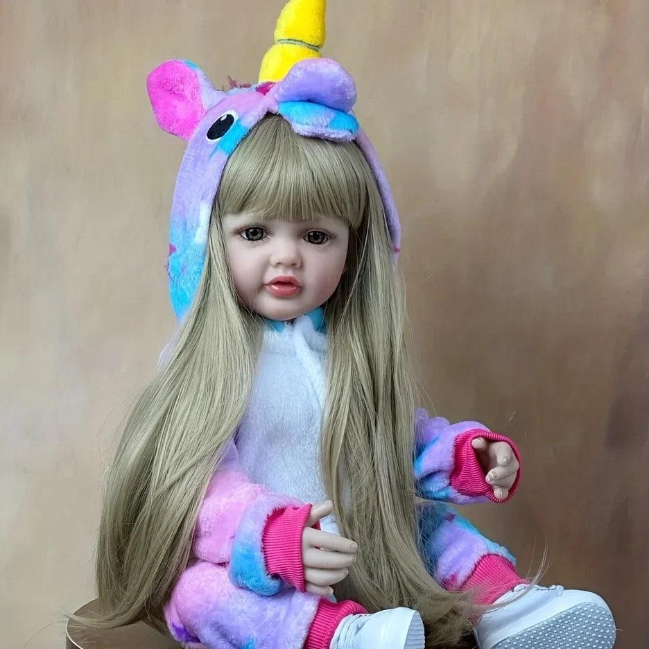 Boneca Bebê Reborn Unicórnio Greenlucky