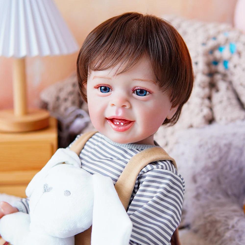 Boneca Bebê Reborn Menino Dentinho Greenlucky