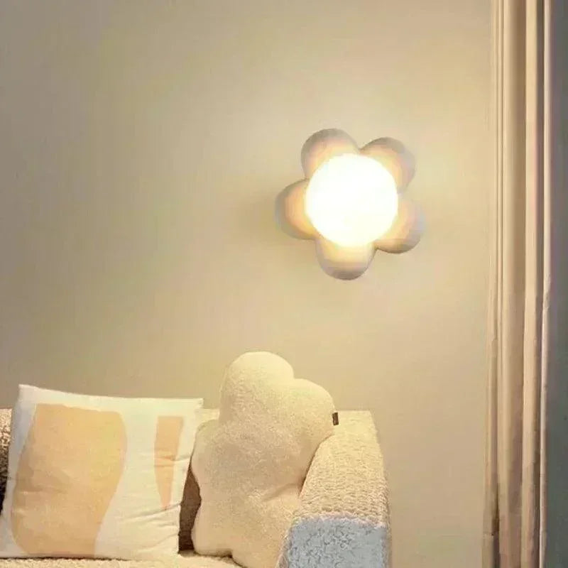 Luminária de Parede LED Infantil Flor Decorativa