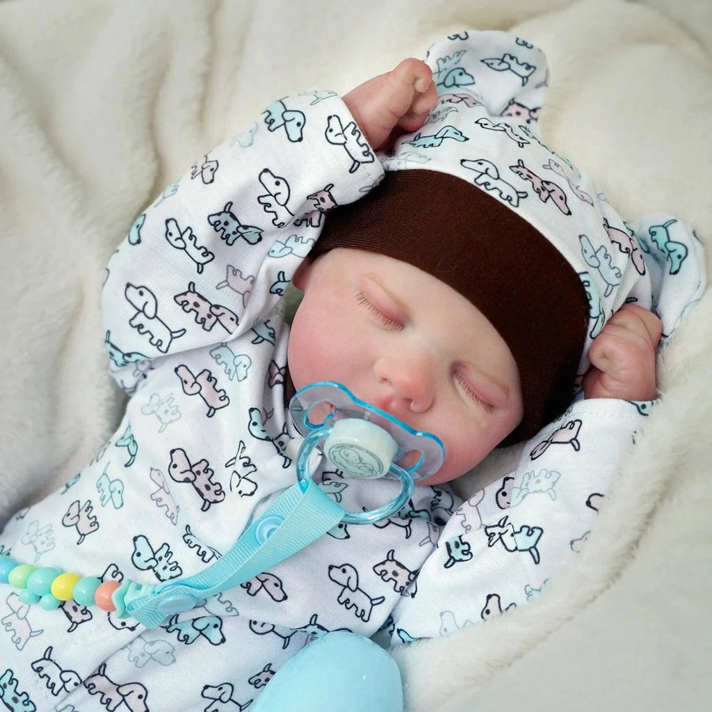 Boneca Bebê Reborn Menino Jimmy - Vinil de Silicone Macio Realista
