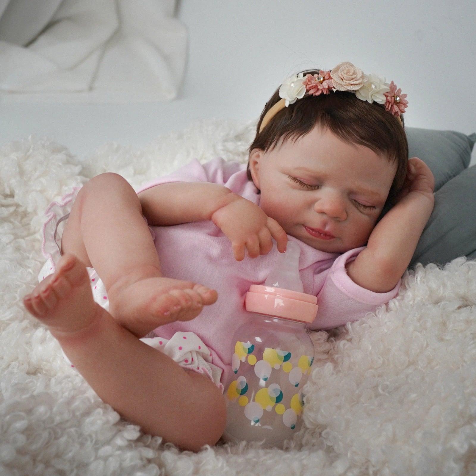 Boneca Bebê Reborn Flora Greenlucky