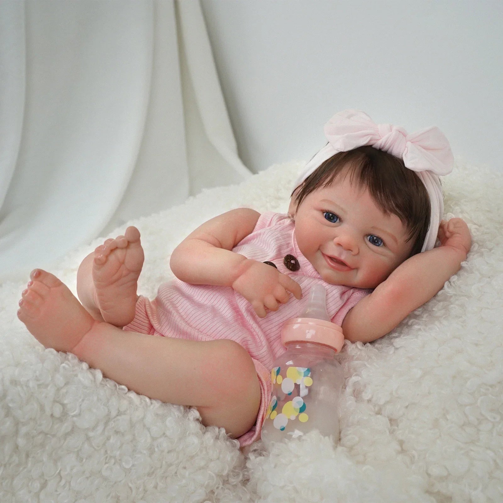 Boneca Bebê Reborn Risadinha Greenlucky