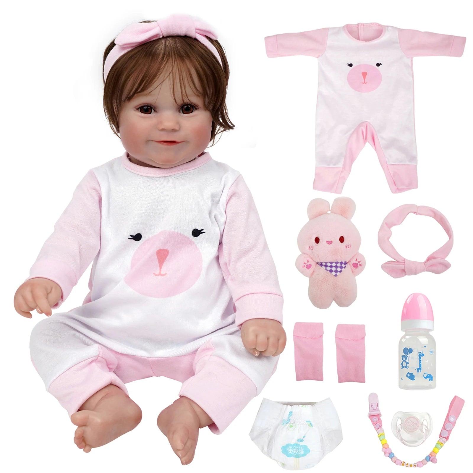 Boneca Bebê Reborn Sorriso