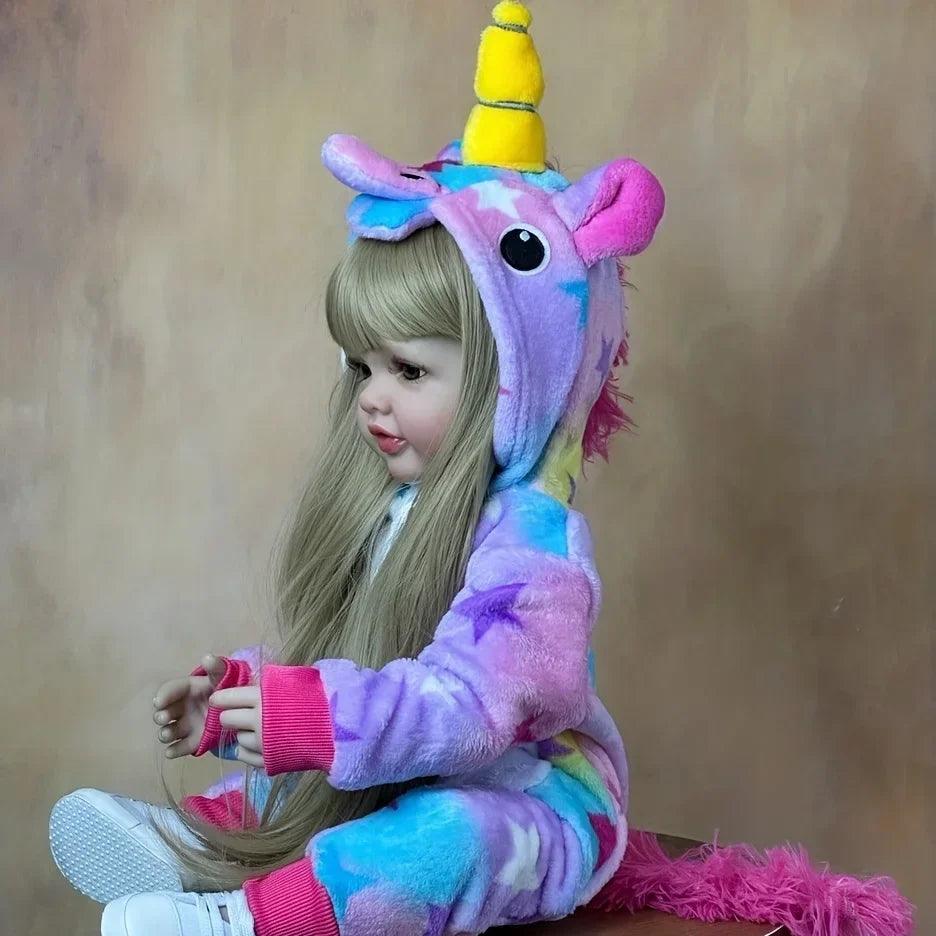 Boneca Bebê Reborn Unicórnio Greenlucky
