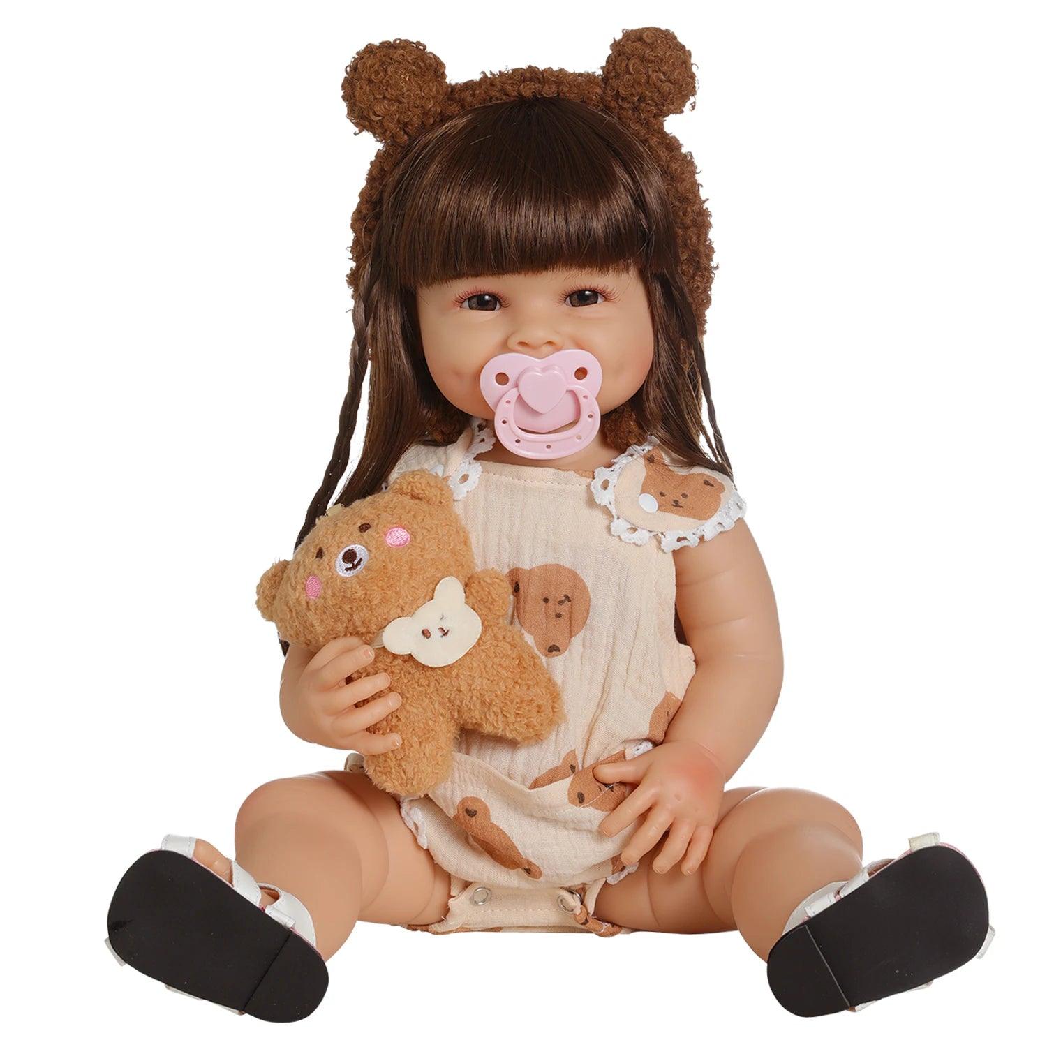 Boneca Bebê Reborn Franjinha Greenlucky