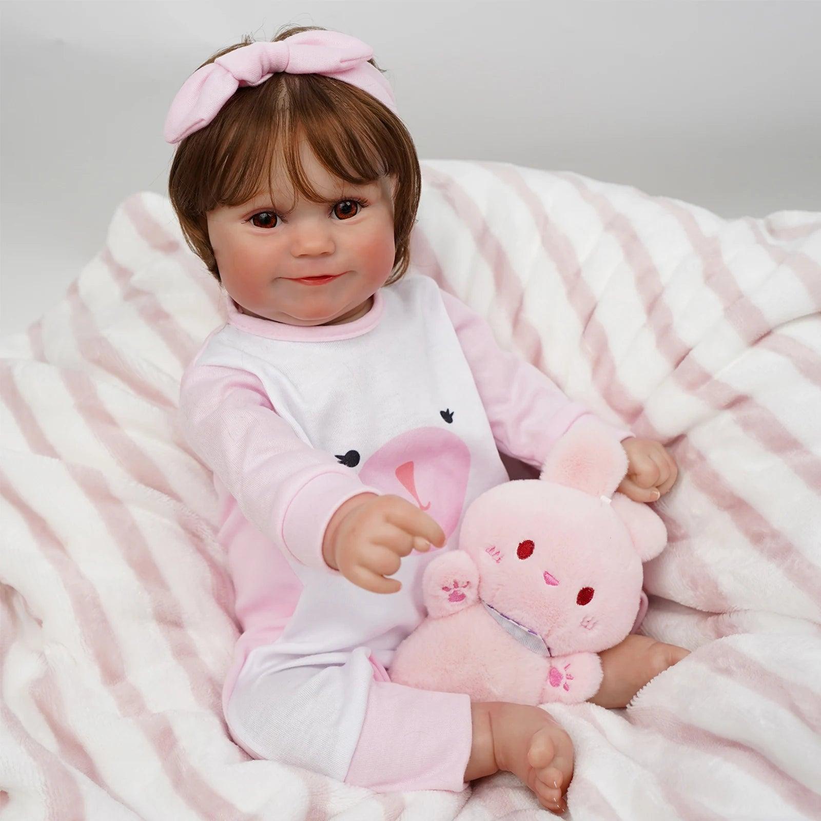 Boneca Bebê Reborn Sorriso Greenlucky