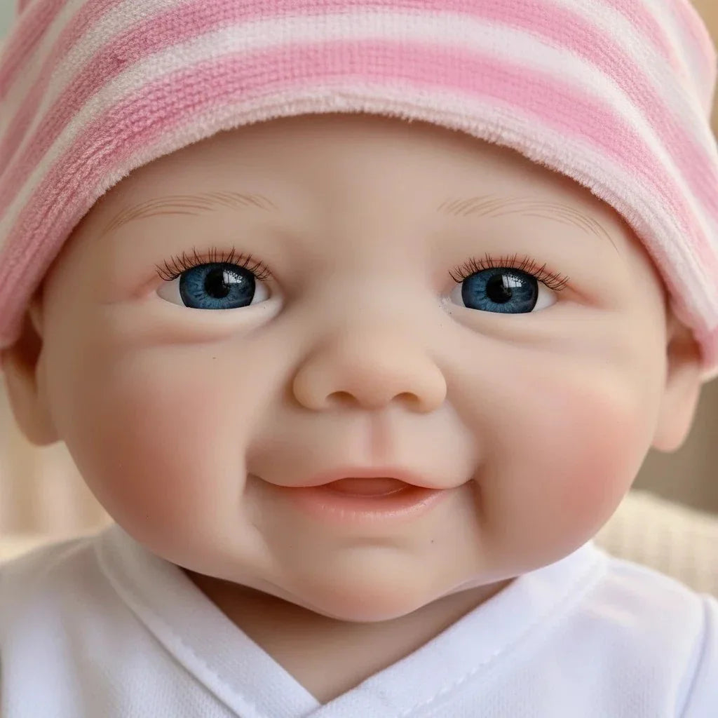 Boneca Bebê Reborn Luana em Silicone Sólido Greenlucky
