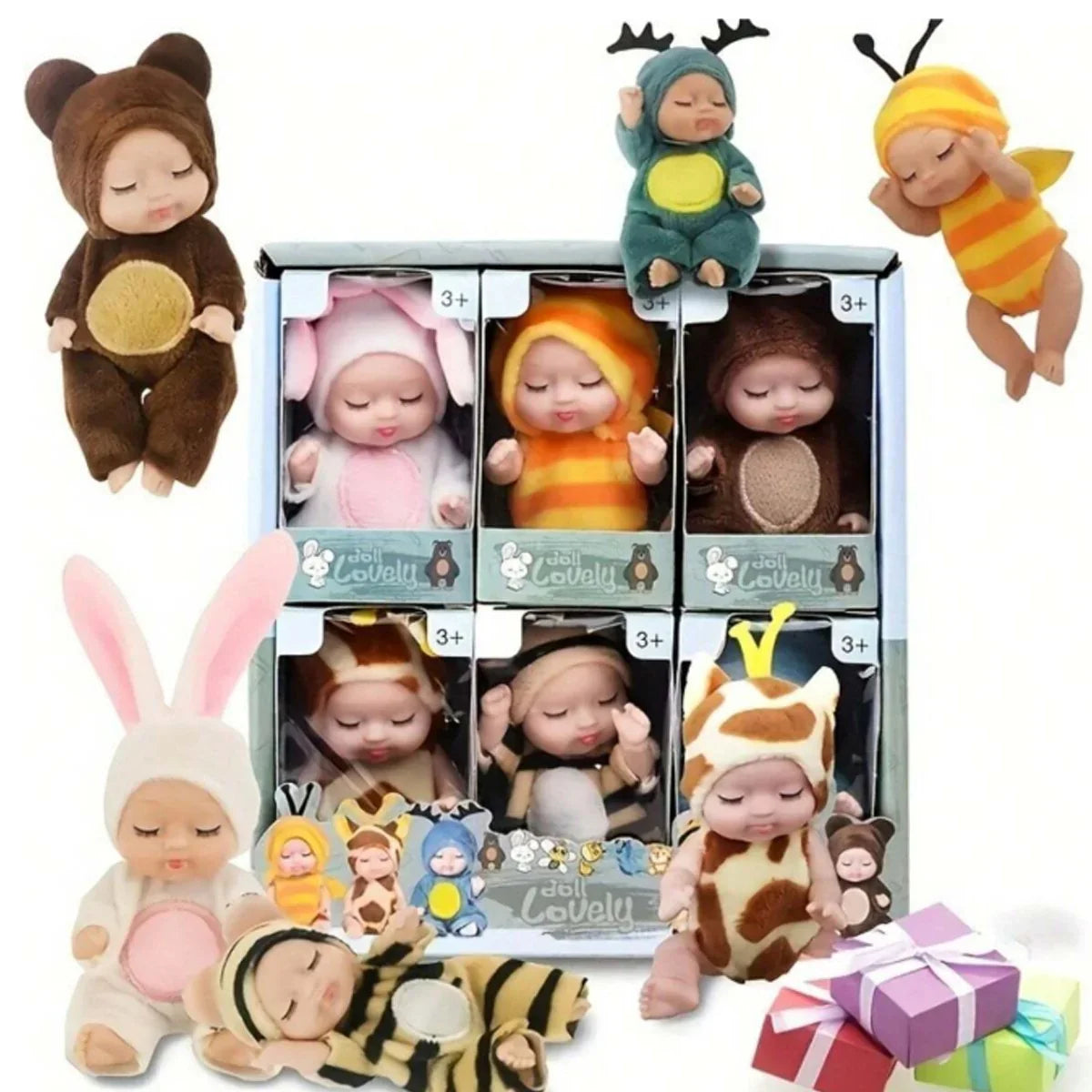 Mini Bonecas Bebê Reborn Greenlucky