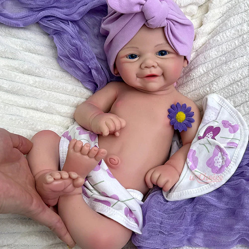 Boneca Bebê Reborn Alexa em Silicone Sólido Greenlucky