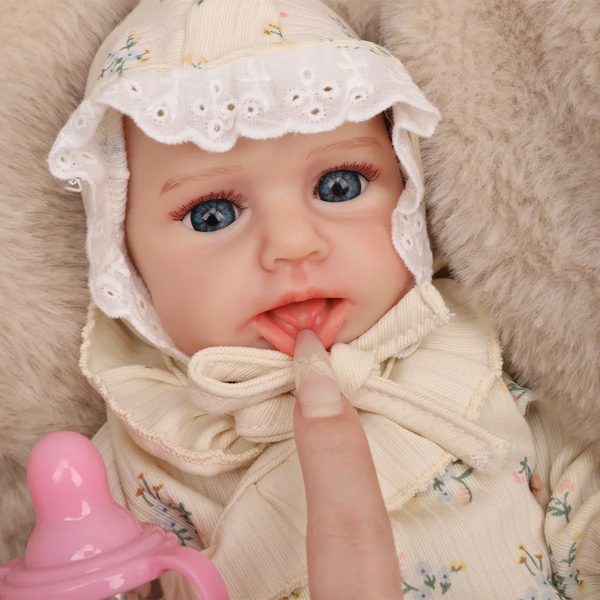 Boneca Bebê Reborn Blanca em Silicone Sólido Greenlucky