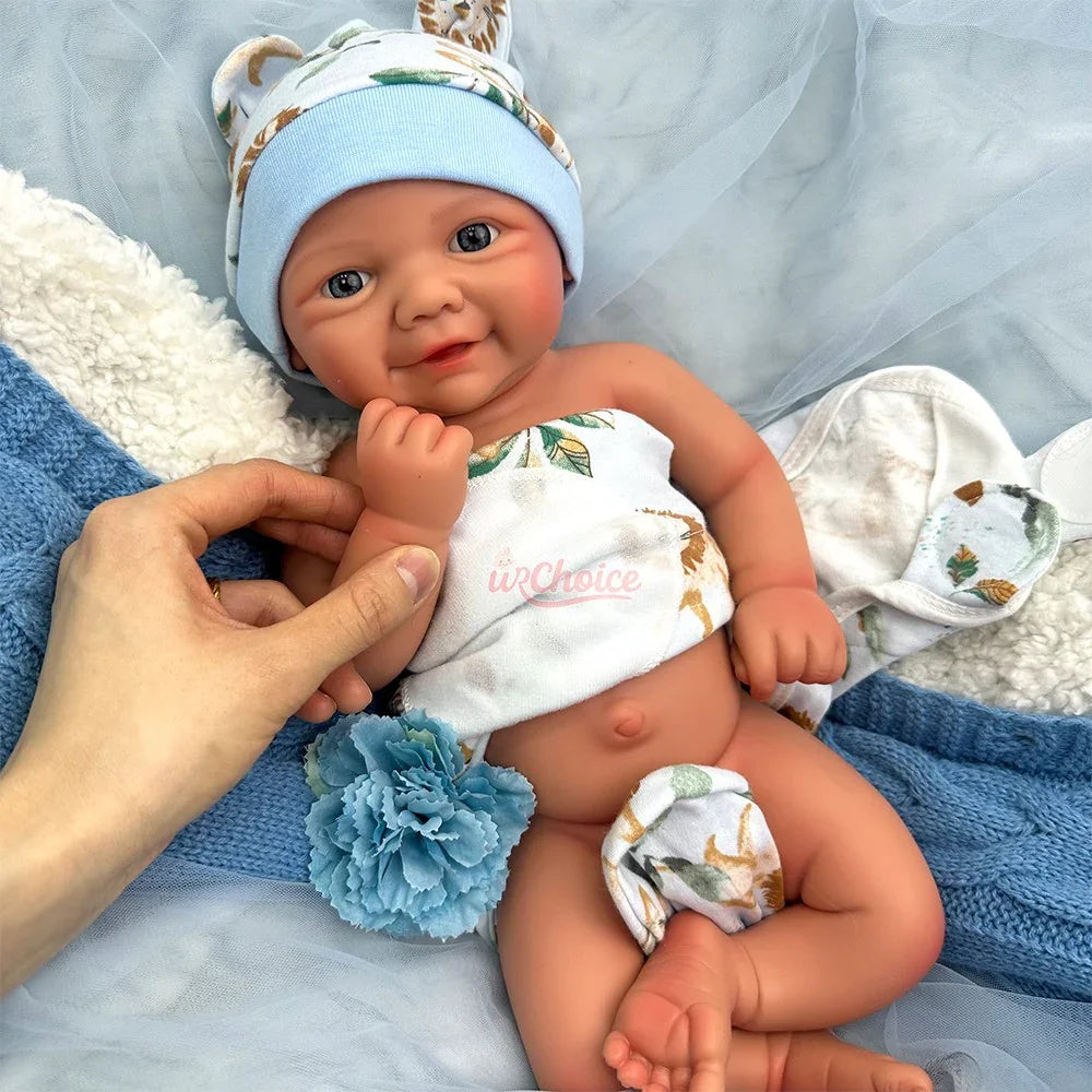 Boneca Bebê Reborn Matheus em Silicone Sólido Greenlucky