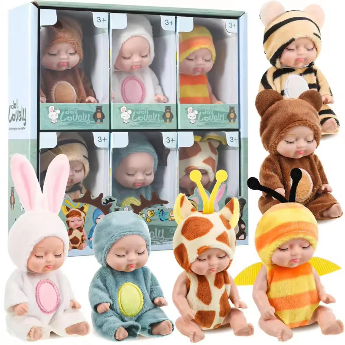 Mini Bonecas Bebê Reborn Greenlucky