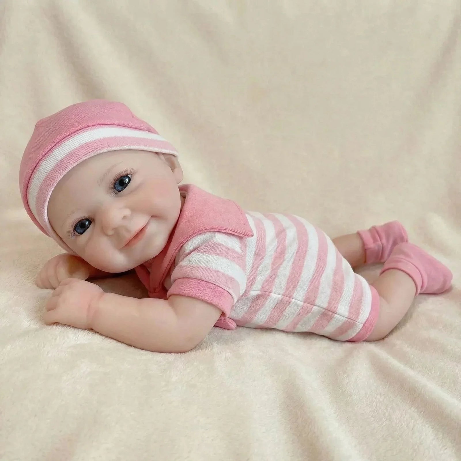 Boneca Bebê Reborn Mimi em Silicone Sólido Greenlucky