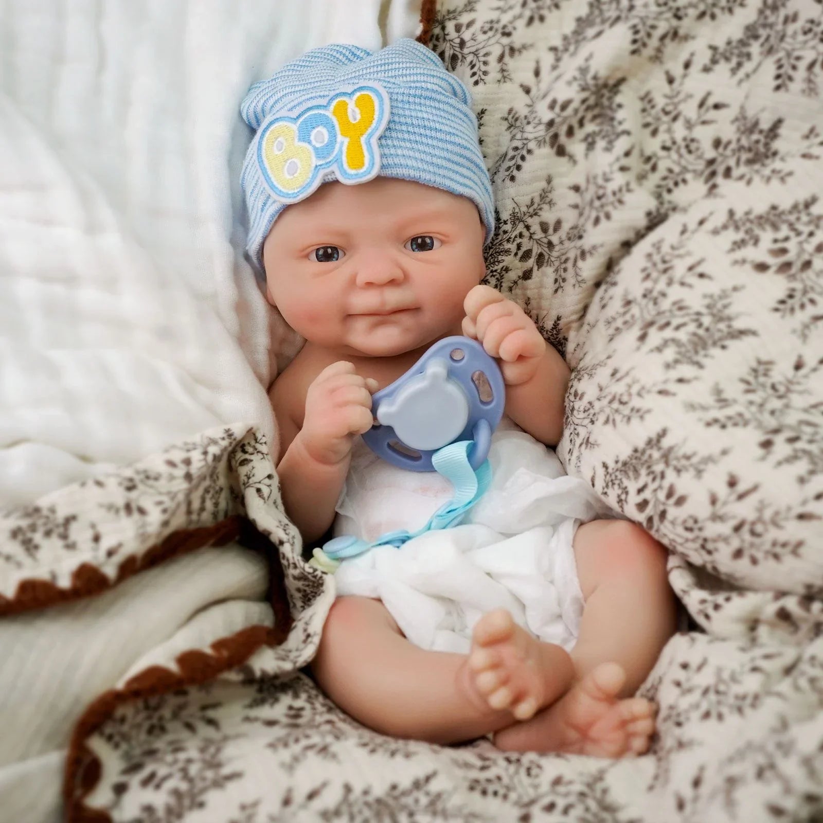 Boneca Bebê Reborn Menino Lui em Silicone Sólido  Greenlucky
