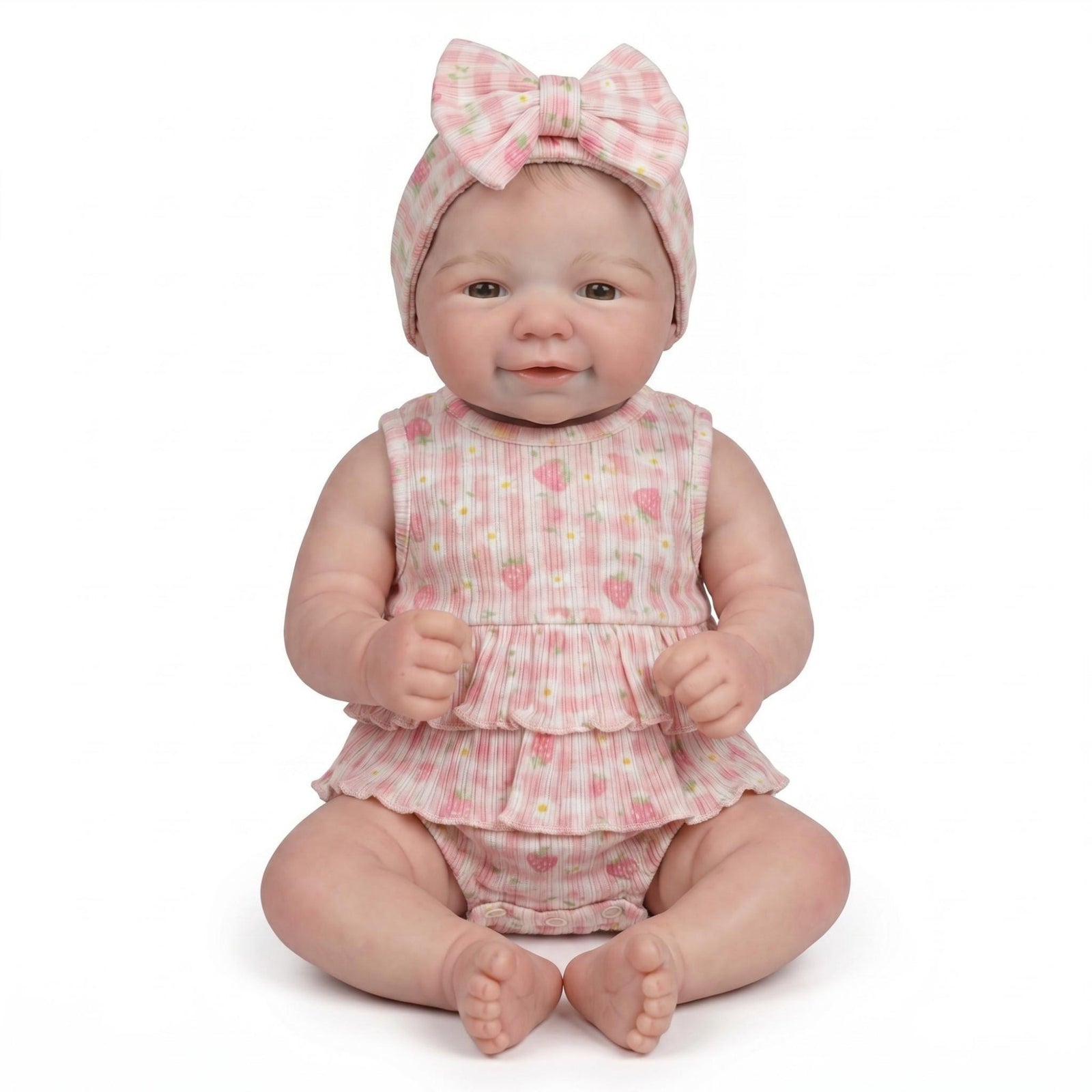 Boneca Bebê Reborn Bianca Silicone Sólido Greenlucky