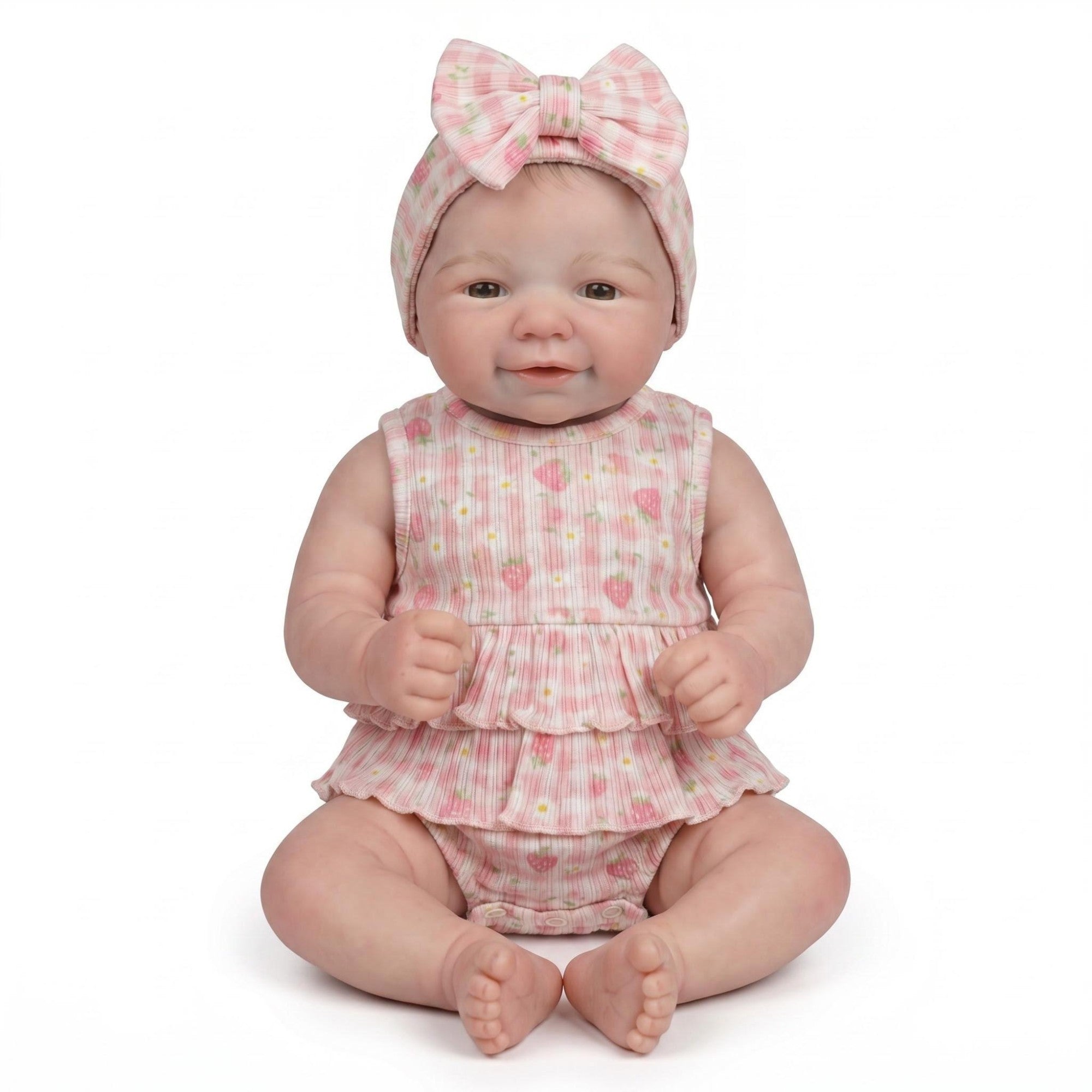 Boneca Bebê Reborn Bianca Silicone Sólido Greenlucky