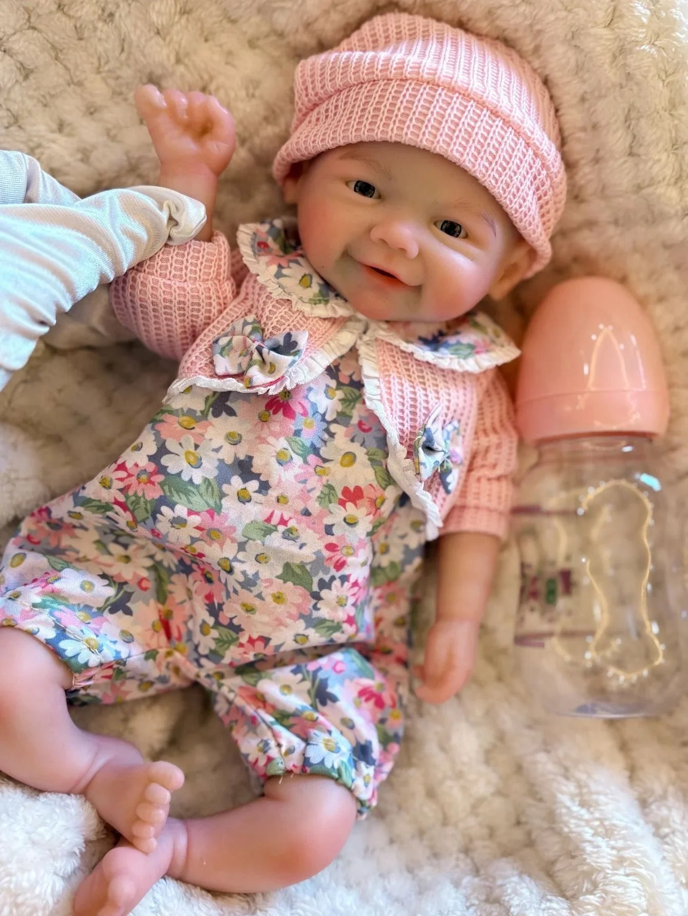 Boneca Bebê Reborn Vivi em Silicone Sólido Greenlucky