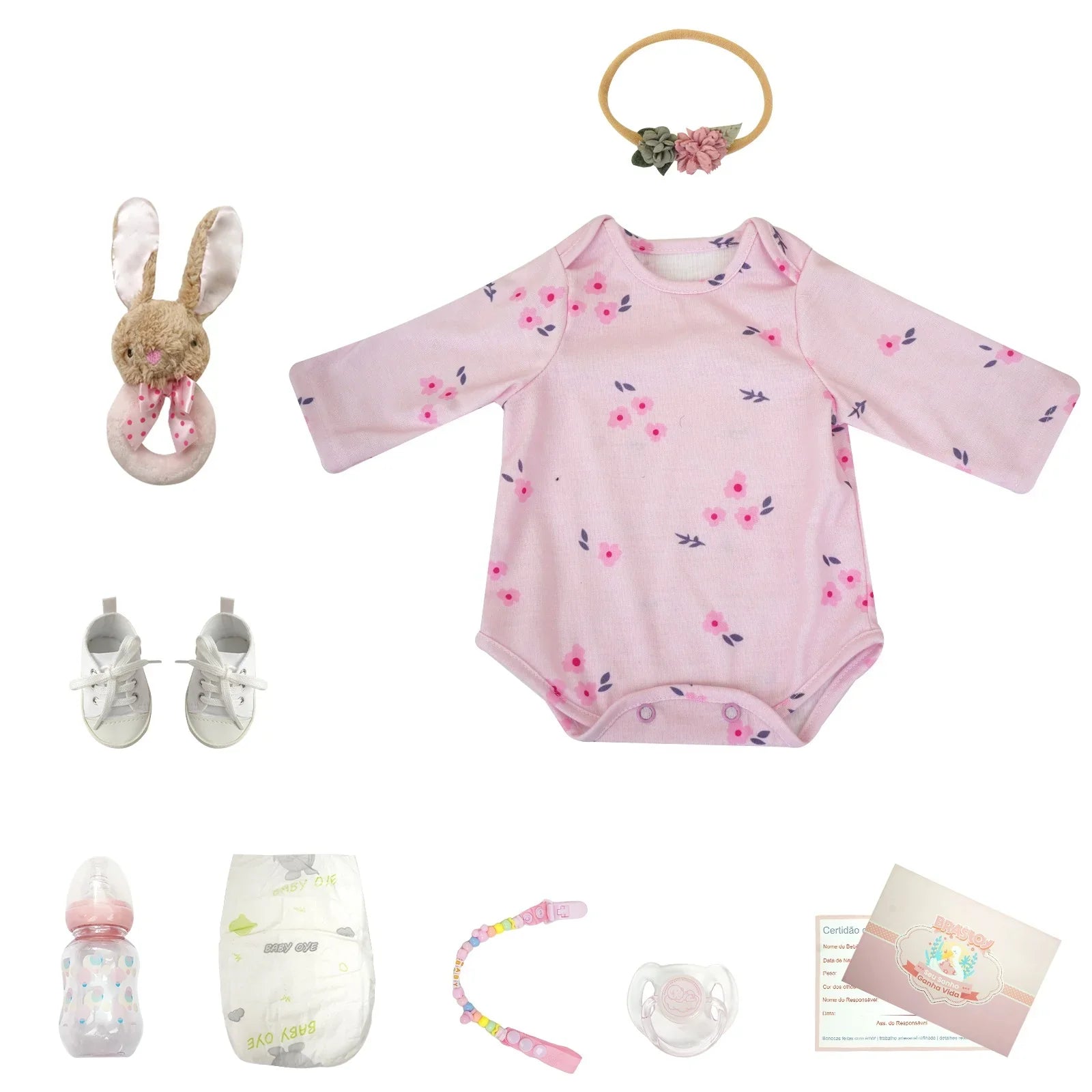 Boneca Bebê Reborn Ivy - Corpo Inteiro em Silicone Macio e Realista