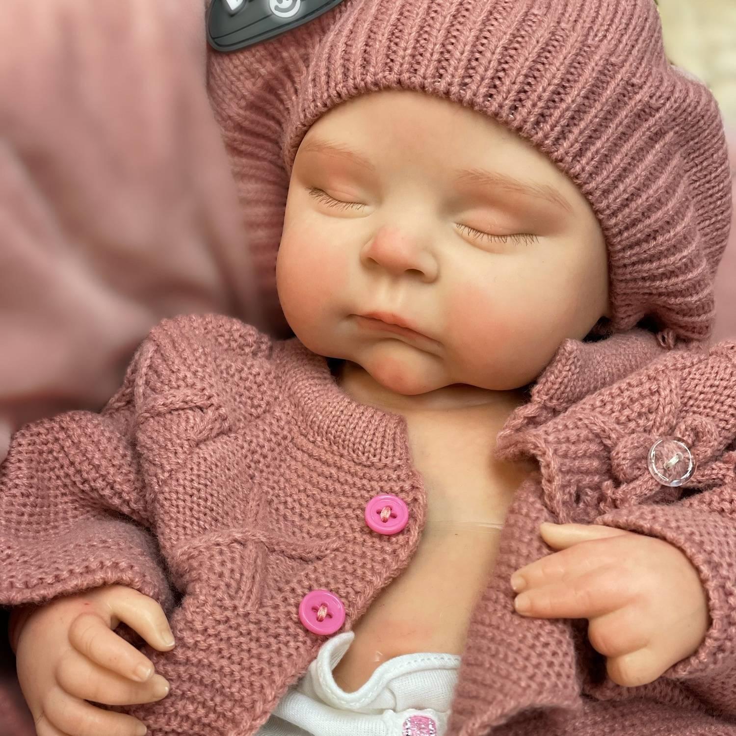 Boneca Bebê Reborn Olívia em Silicone Sólido Greenlucky