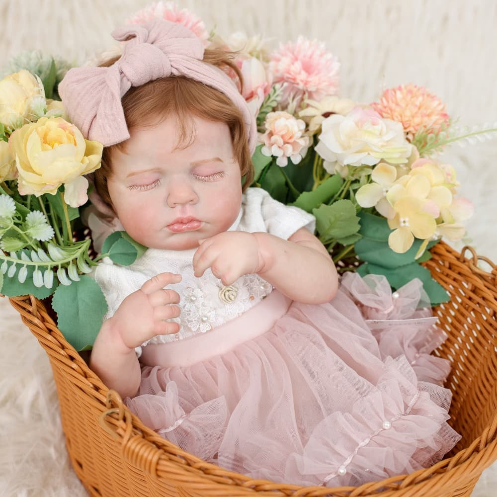 Boneca Bebê Reborn Zoe em Vinil Macio Greenlucky