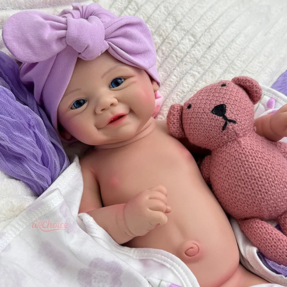 Boneca Bebê Reborn Alexa em Silicone Sólido Greenlucky