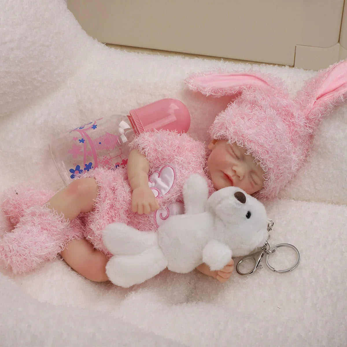 Boneca Bebê Reborn Lelê em Silicone Sólido Greenlucky