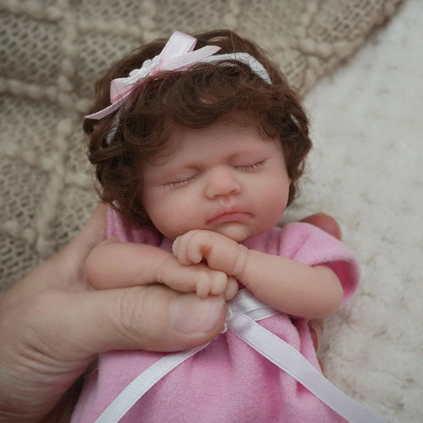 Mini Boneca Bebê Reborn Menina Vivi Greenlucky