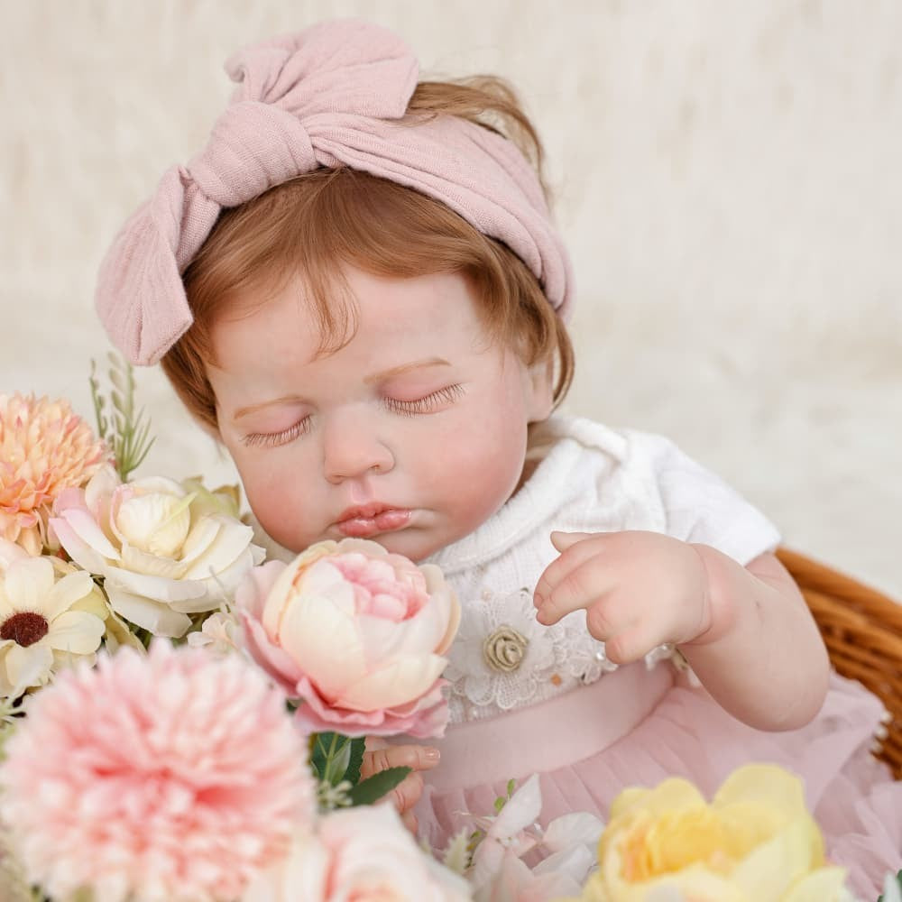 Boneca Bebê Reborn Zoe em Vinil Macio Greenlucky