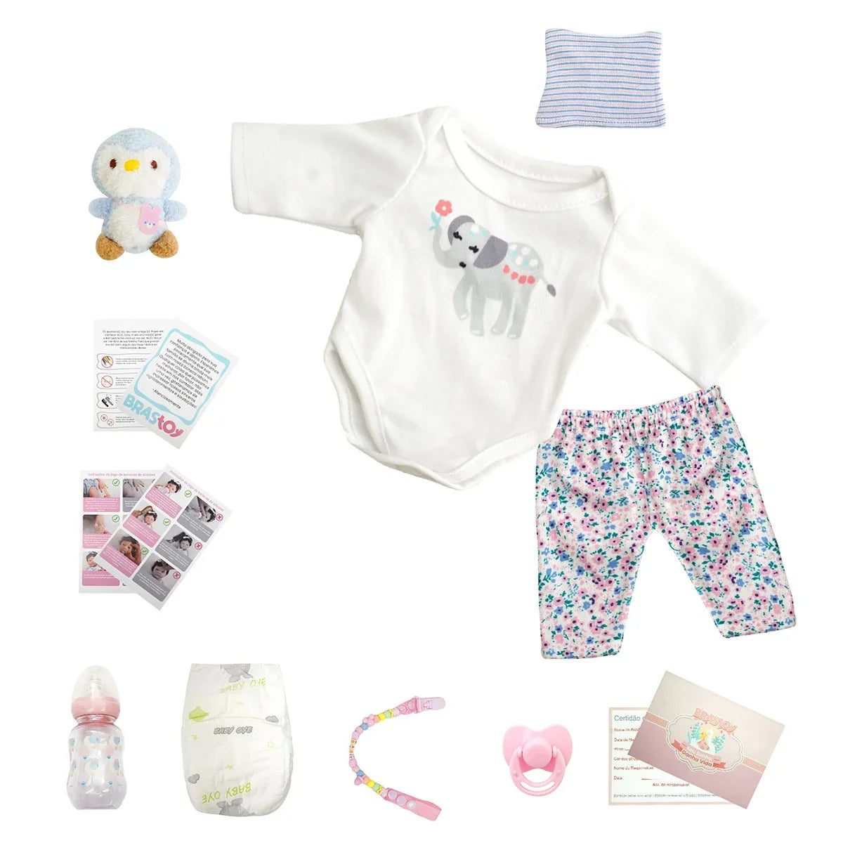 Boneca Bebê Reborn Nany - Silicone Sólido Premium 35cm