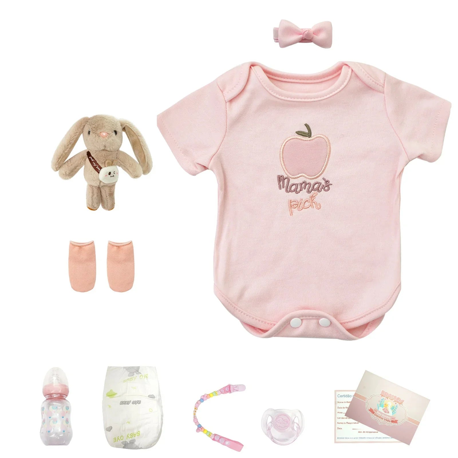 Boneca Bebê Reborn Lola - Corpo Inteiro em Silicone Macio e Realista