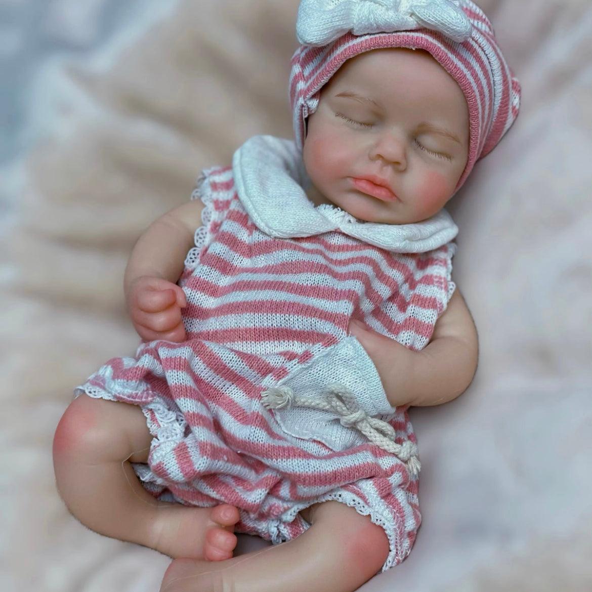 Boneca Bebê Reborn de Silicone Sólido Greenlucky